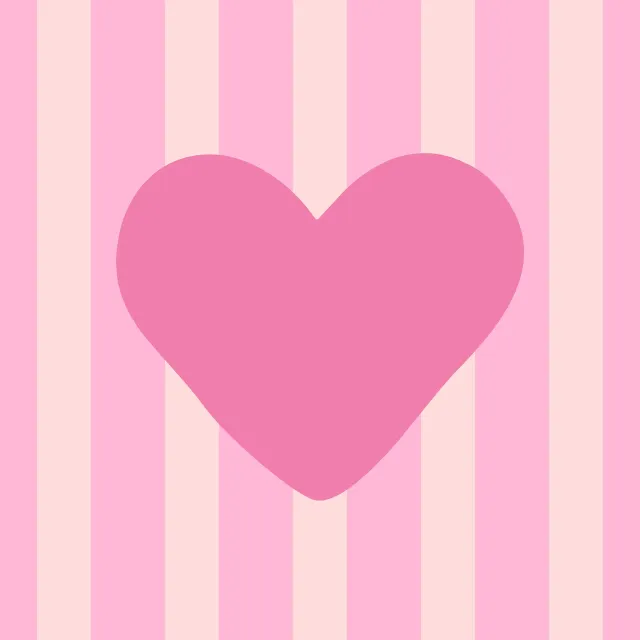 Kissen Heart & Stripes light pink