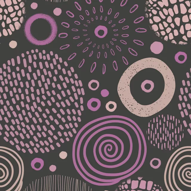 Dekovorhang Tribal Doodle Marks pink