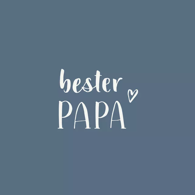 Kissen Bester Papa blau