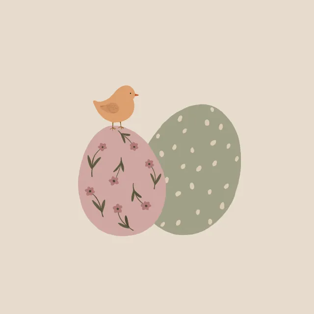 Kissen Ostereier Küken