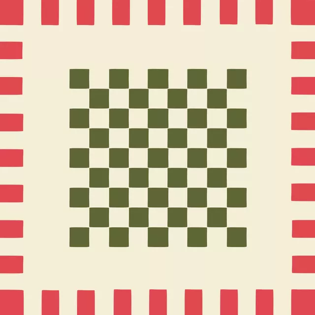 Tischdecke Tischdecke kariert mit Rand