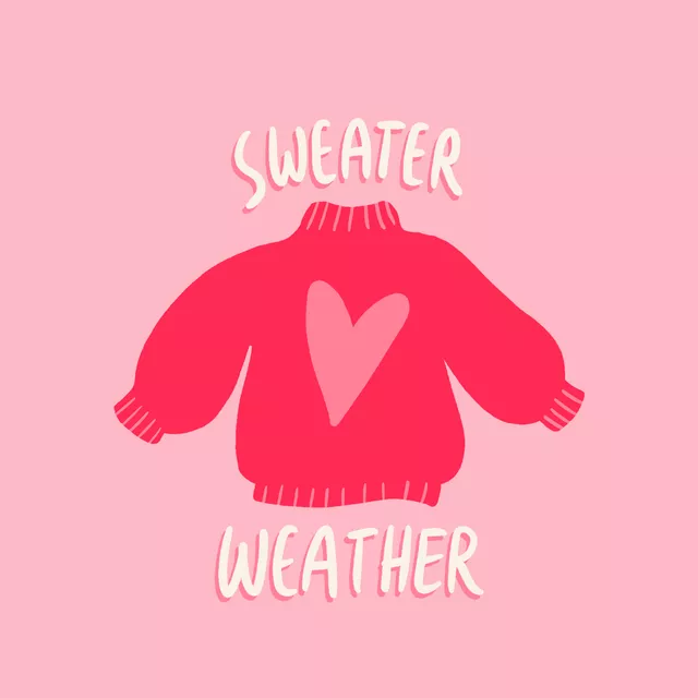 Kissen Sweater Weather Pink