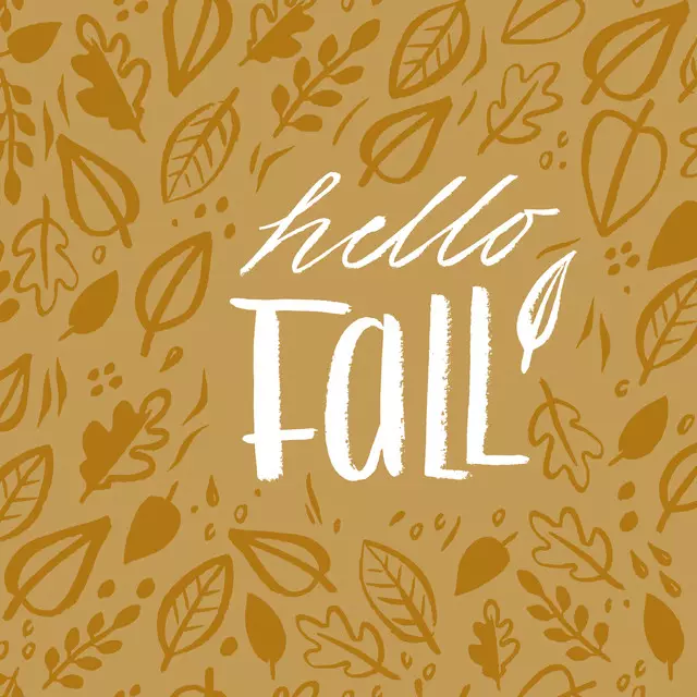 Geschirrtuch Hello Fall senf