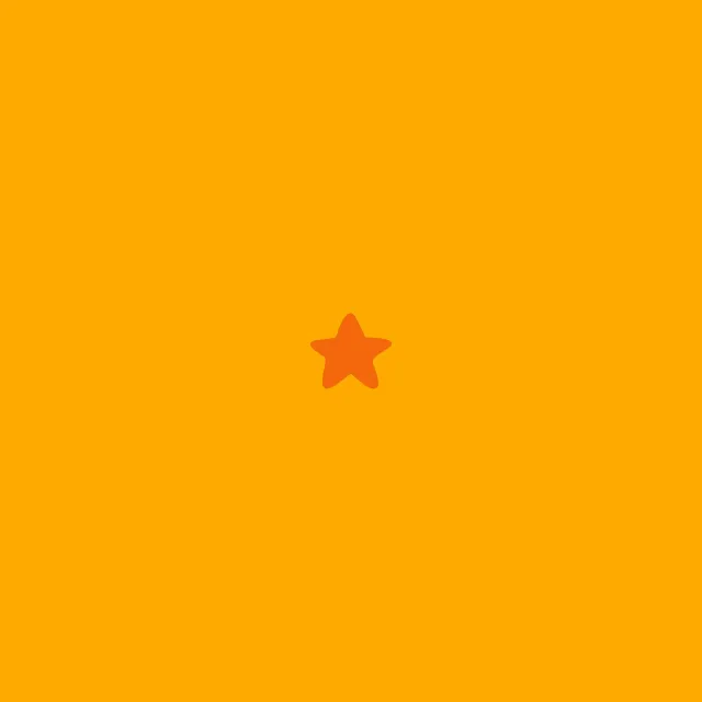 Tischset Little Star yellow
