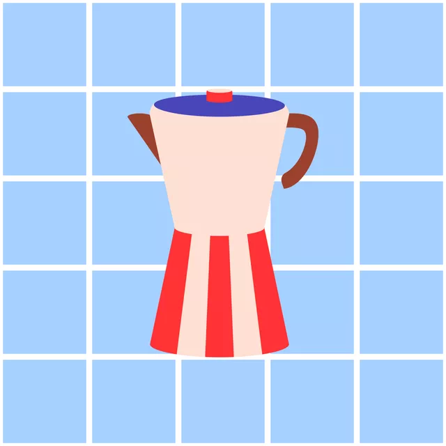 Kissen Cutie Coffee Blue