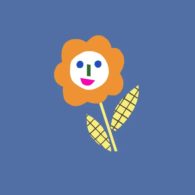 Kissen Daisy blau Sommer