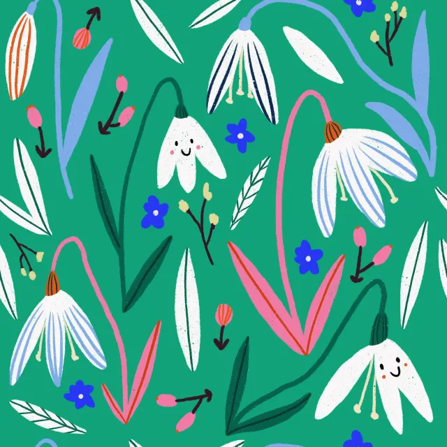 Kissen Schneeglöckchen