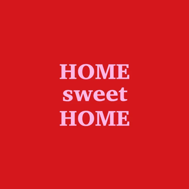 Tischset Home sweet Home