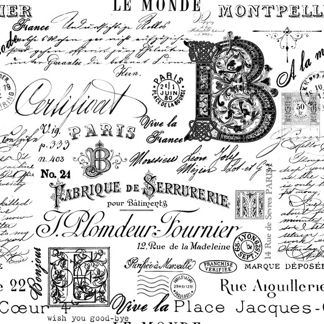 Kissen Old Lettering Vintage B