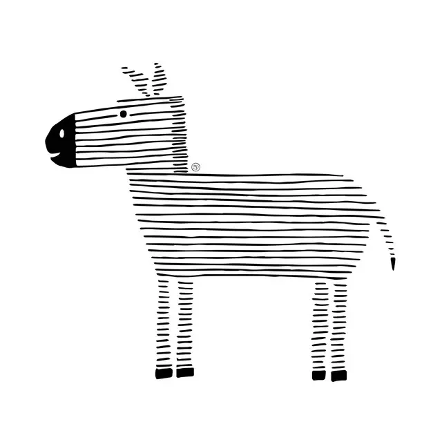 Kissen Gestreiftes Zebra