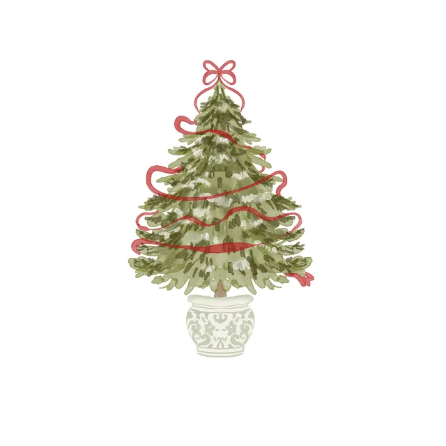 Tischläufer Weihnachtsbaum Nostalgie 1