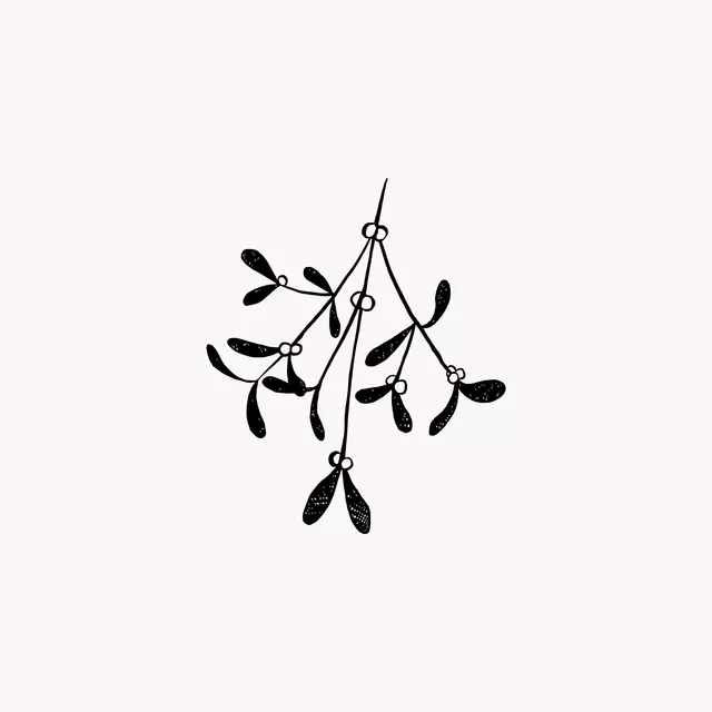 Servietten Mistelzweig