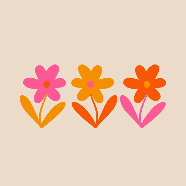 Kissen Happy Flower