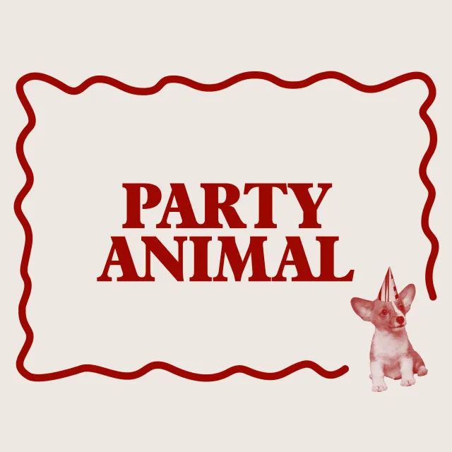 Tischset Party Animal