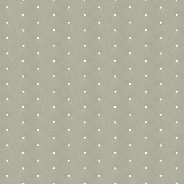 Tischdecke Kleine Herzen Salbei Shabby