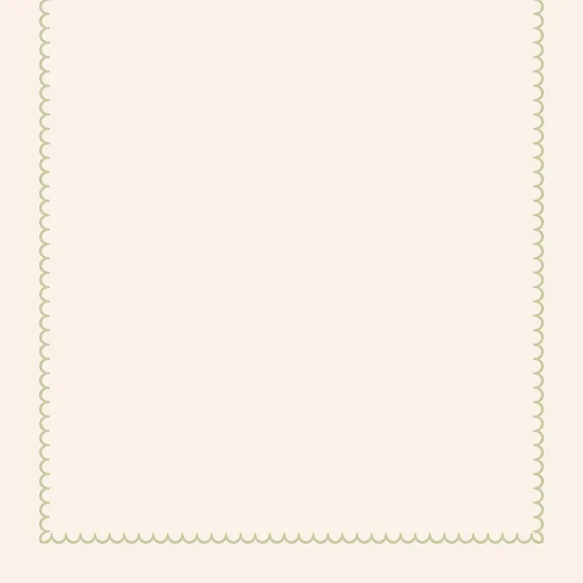 Tischdecke Scandi Folk Blumen Grün