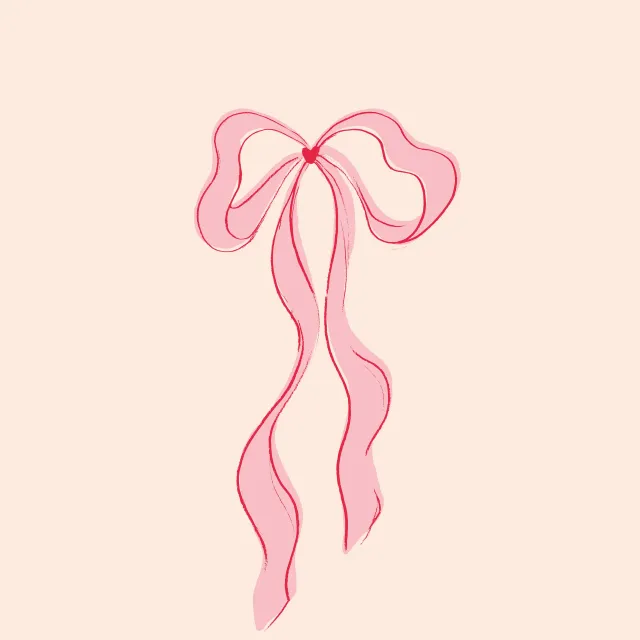 Tischläufer Love Ribbon Tischläufer