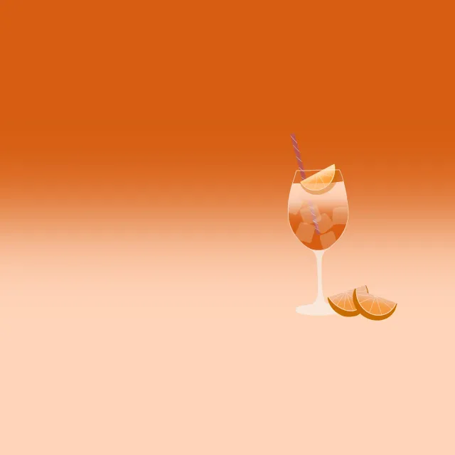 Tischset Spritz Verlauf Orange