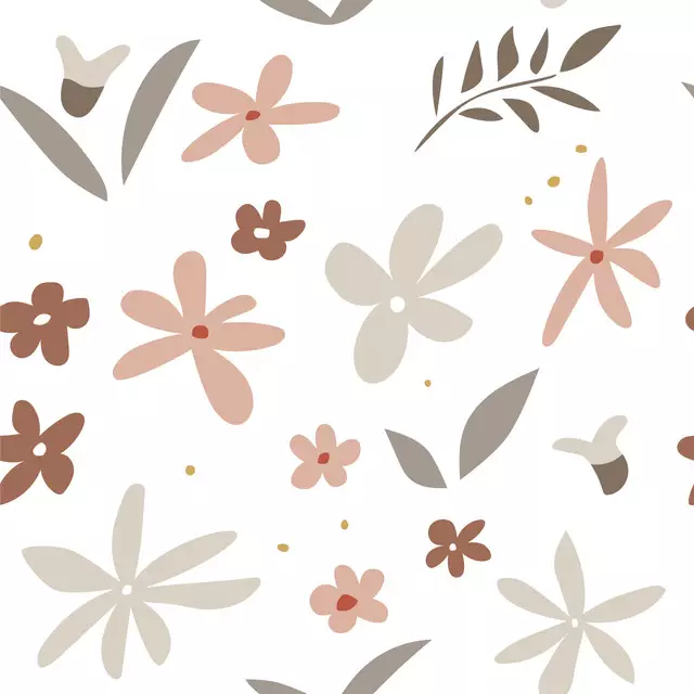 Bettwäsche Sommer Floral braun