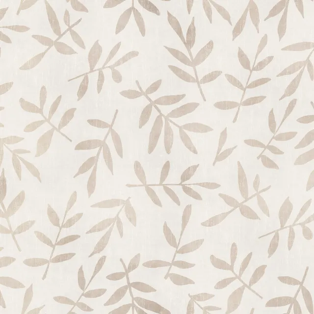 Kissen Leaf Pattern Warm Beige II