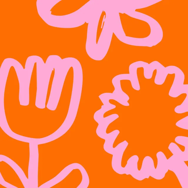 Kissen Große Blumen