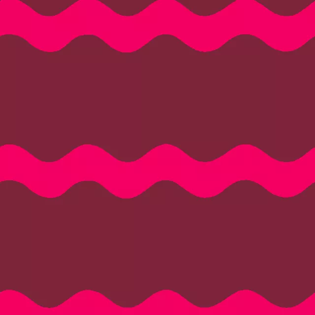 Raffrollo Wellenstreifen rot pink