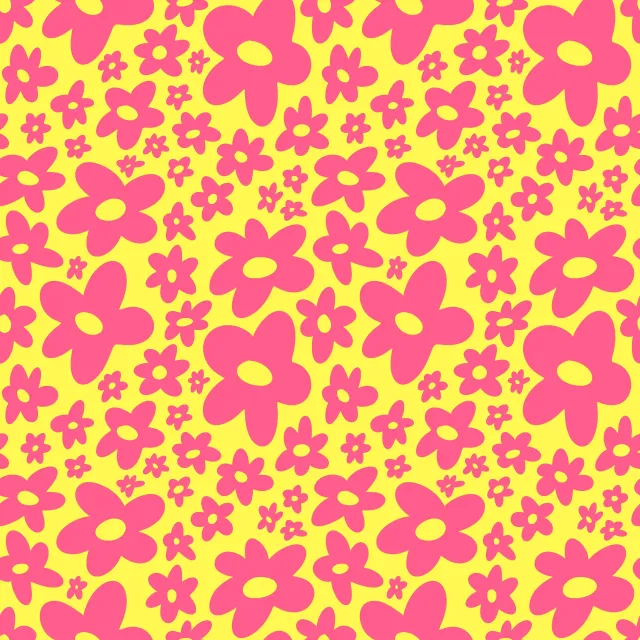 Dekovorhang Pink Flower Power