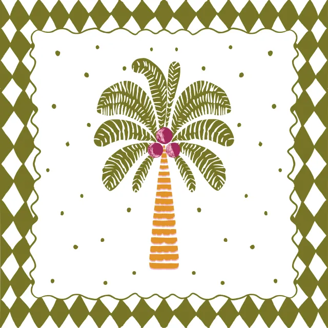 Tischdecke Palme