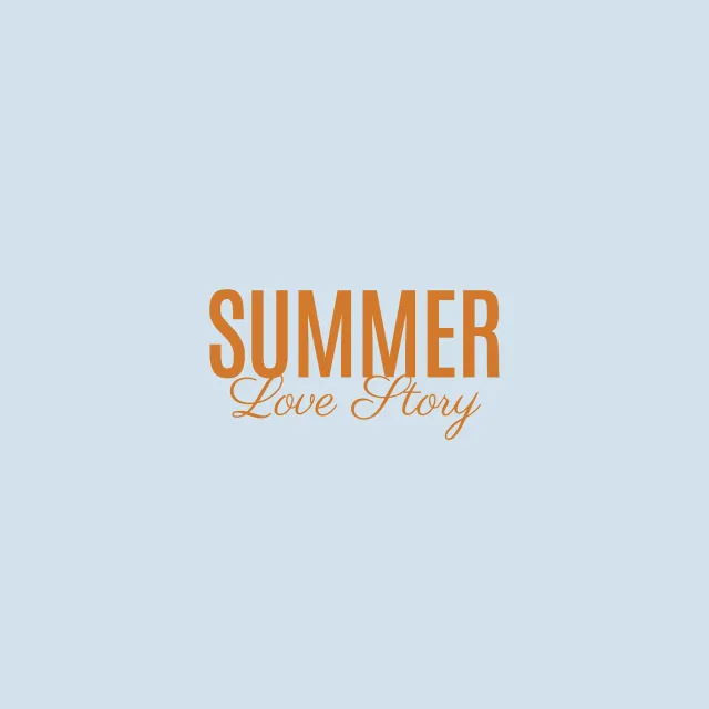 Kissen Summer Love Story Blue