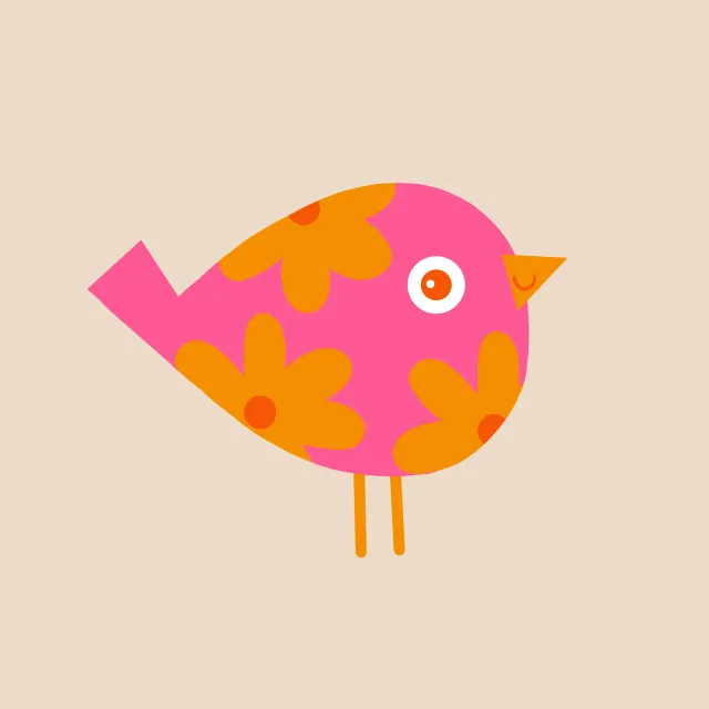 Kissen Flowerbird