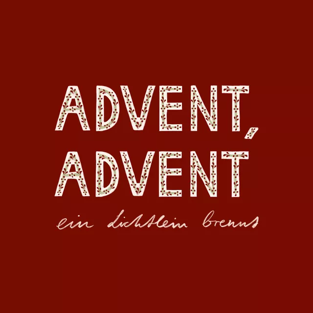 Kissen Advent Advent Rot