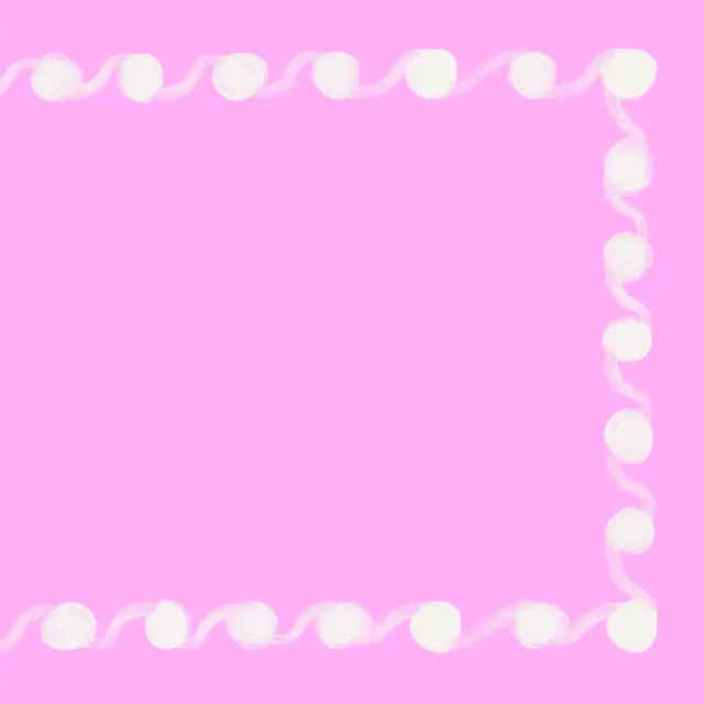 Tischset Punkterand Pink