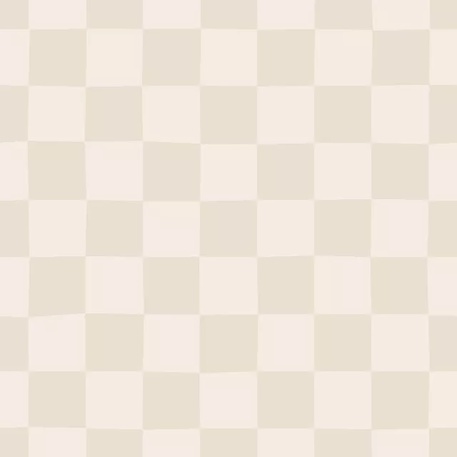 Tischläufer Chess Pattern beige white
