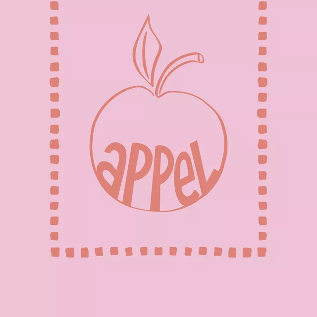 Geschirrtücher appel typographie