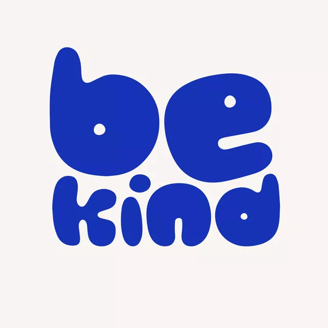 Kissen Be Kind Meeresblau