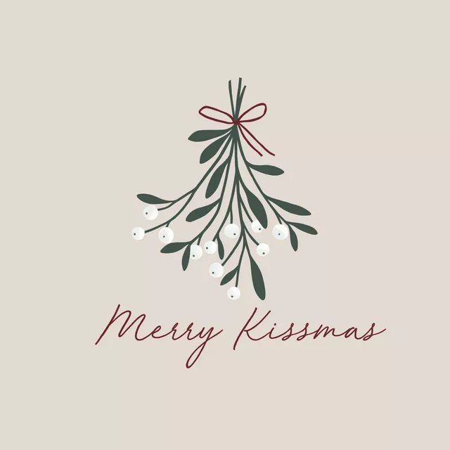 Kissen Merry Kissmas Mistletoe