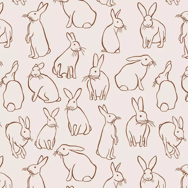 Kissen Bunnies Beige