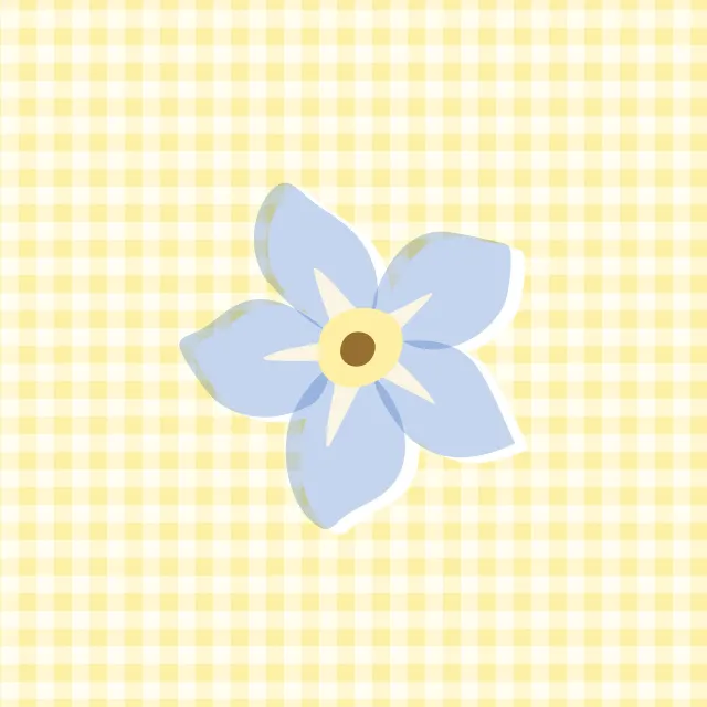 Kissen Vergiss mein nicht Vichy