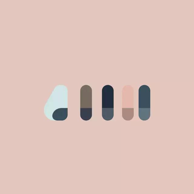 Raffrollo Palette rosa