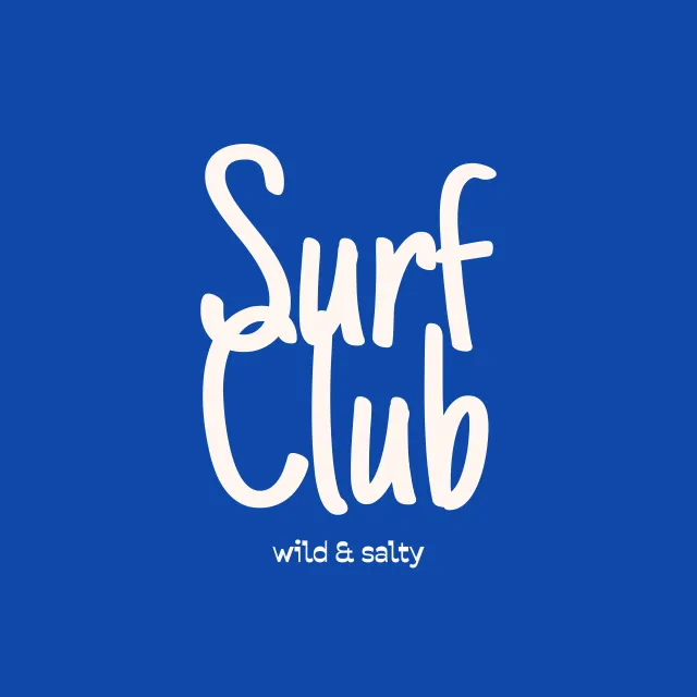 Kissen Surf Club Blue