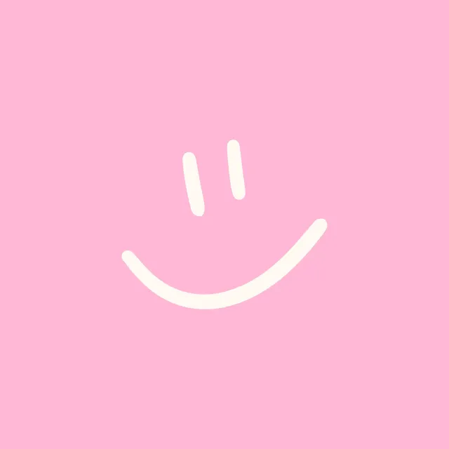 Kissen Happy Smiling Face light pink