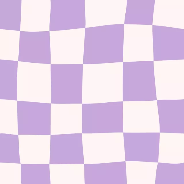 Kissen Crazy Chessboard Violet