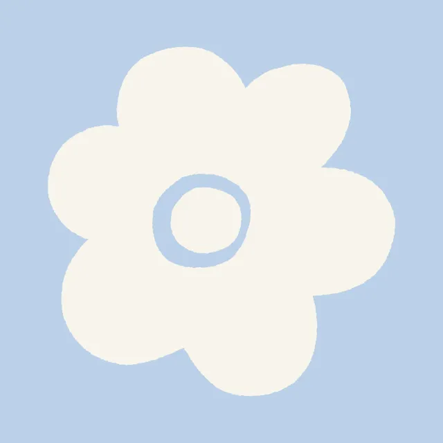 Tischset Große Kirschblüte auf Blau