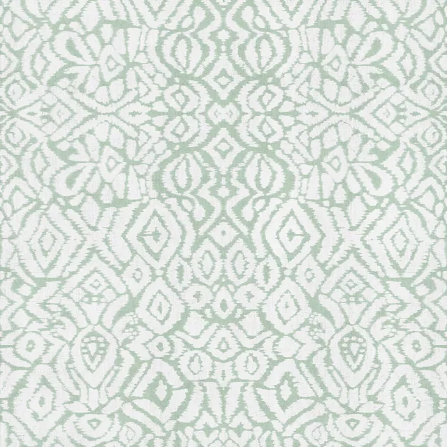 Kissen Boho Ikat salbei grün