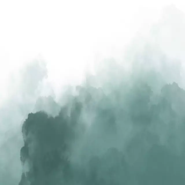 Kissen Grüner Nebel