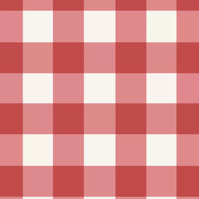 Tischläufer Gingham Rot