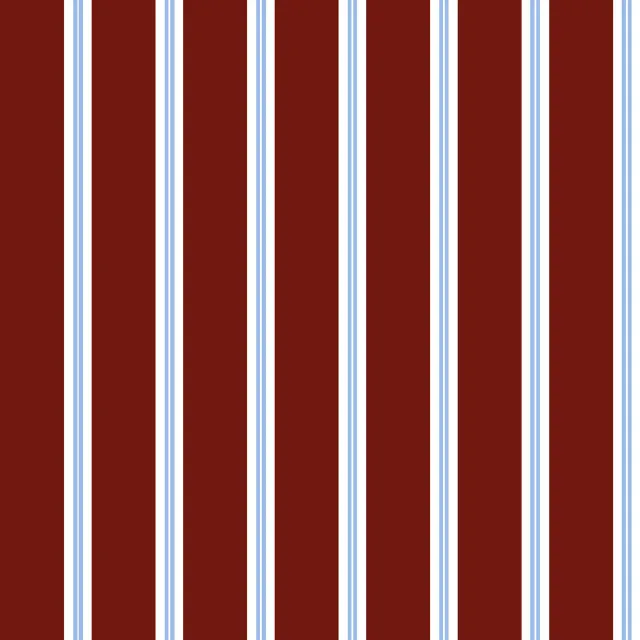 Kissen Bistro Stripes red blue