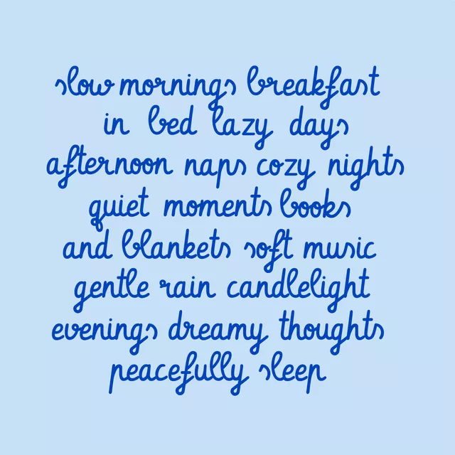 Tischset Slow Mornings