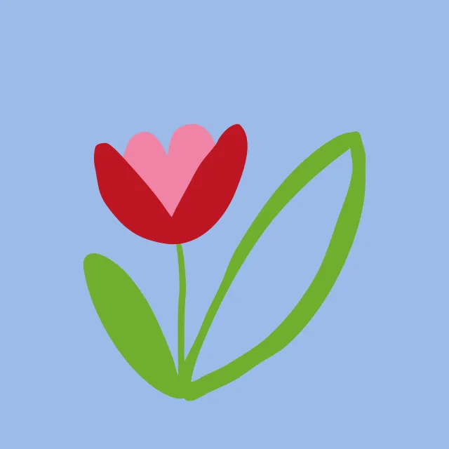 Kissen Tulpe hellblau