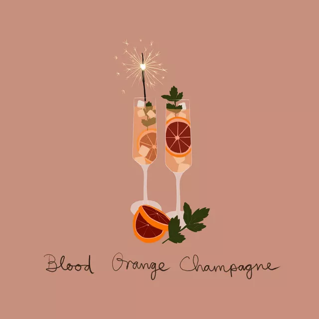 Kissen Bloody Orange Champagne